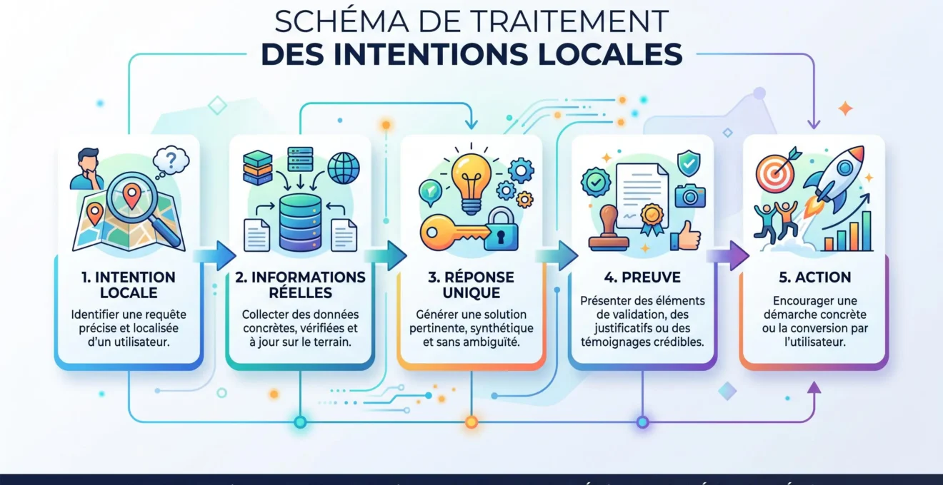 Schéma de construction d'une page locale immobilière utile et unique